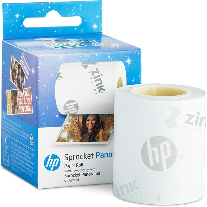 HP Sprocket Panorama 16.4’ (5 Meter) Zink Paper Roll - Zink Zero-Ink Sticky Backed, Smudge-Proo... | Amazon (US)