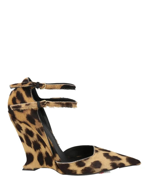 Vidya Suede Leopard Print Wedges | Shop Simon