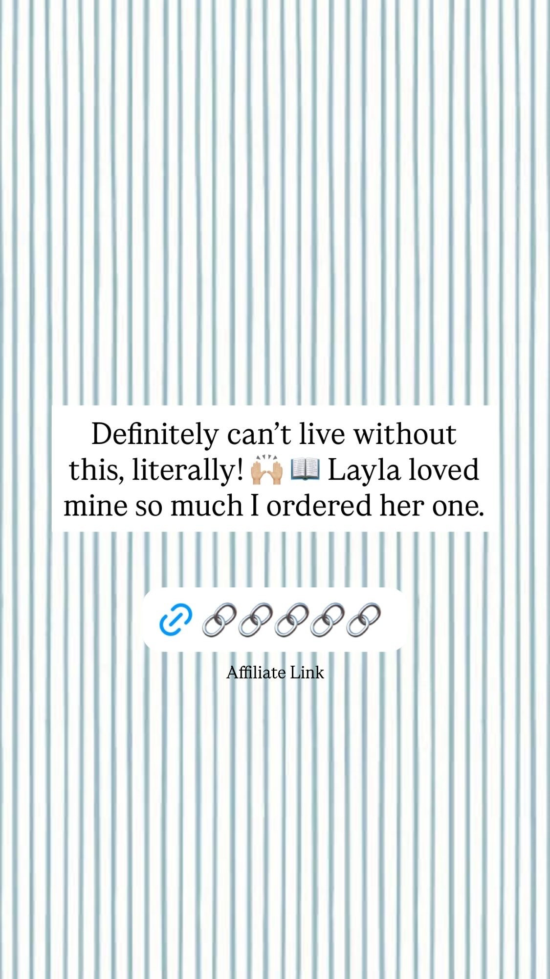 Affiliate Link Definitely can’t live without this, literally! 🙌🏼 📖 Layla loved mine so much I ordered her one.
