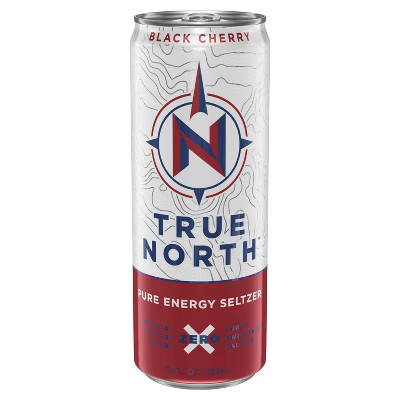 True North Black Cherry Energy Seltzer - 12 fl oz Cans | Target