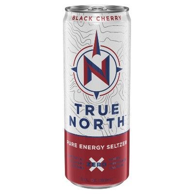 True North Black Cherry Energy Seltzer - 12 fl oz Cans | Target