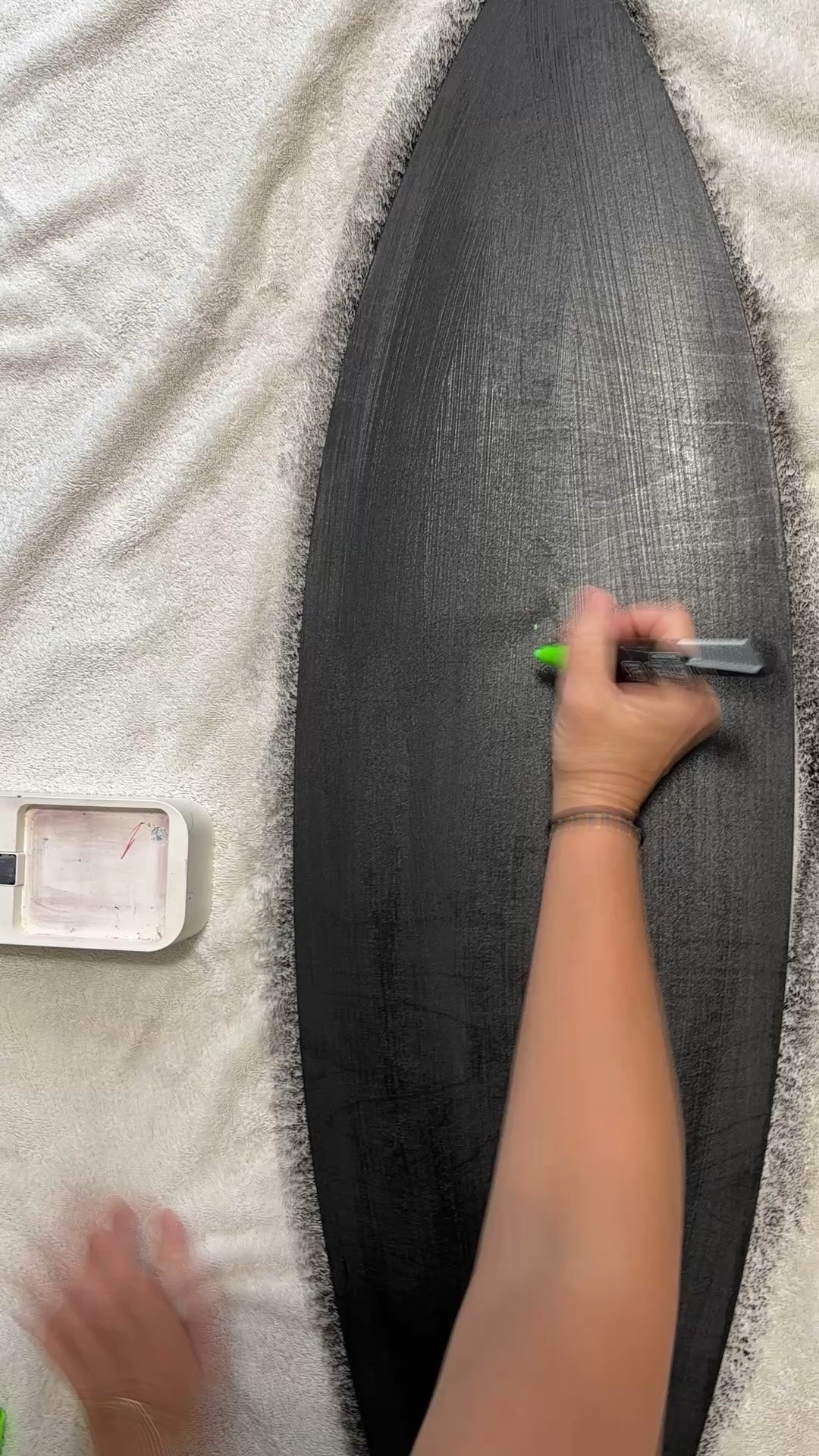 Painting my signature palm tree wood surfboard. All you need!

#LTKdayinmylife #LTKHome