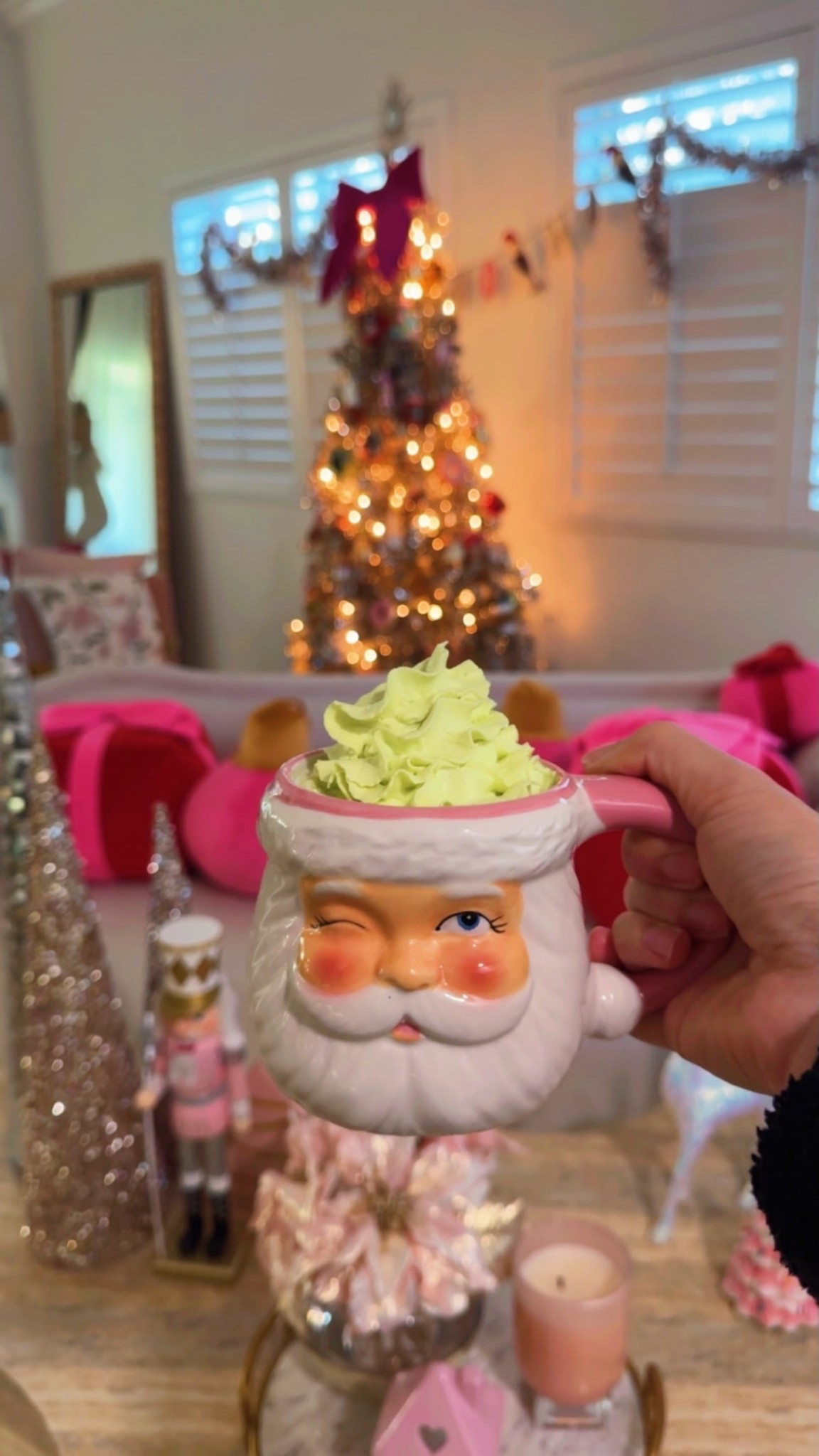 Pink Santa mug! So cute and practical for gifts or entertaining. 

#LTKGiftGuide #LTKHoliday #LTKmorningroutine