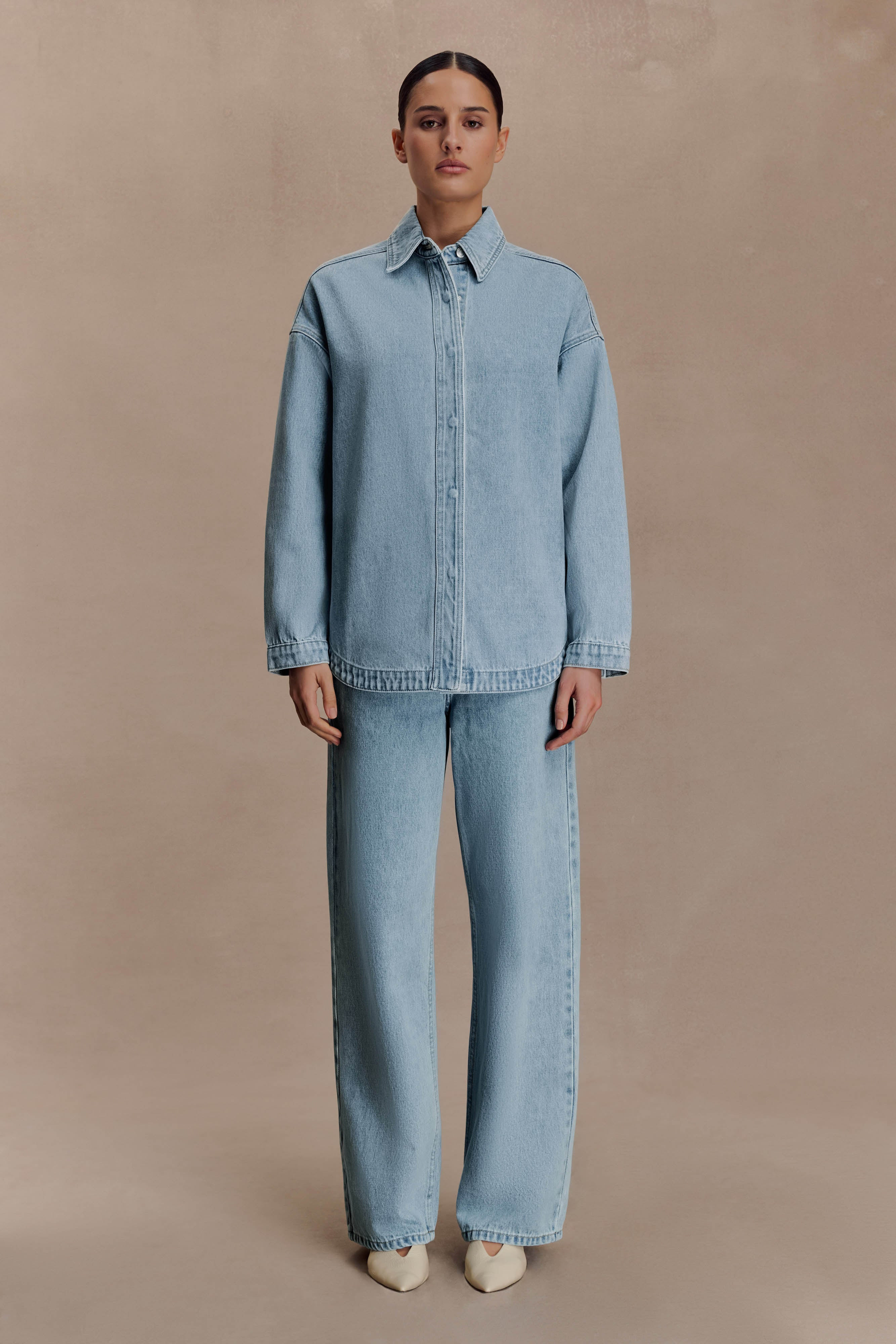 Mannon Mid Rise Denim Jeans - 80'S Blue | MESHKI US