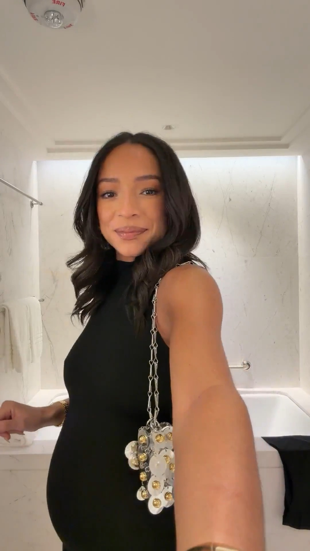 Dinner outfit in Miami ✨ This dress is really stretchy, comfortable & bump-friendly! Would be so cute with a cardigan or jacket over top for chillier weather! Wearing size S black maxi dress, shade nude lip liner, peachy beige in gloss and unbothered bronze body glow 

Miami outfit 
Fall dress 
Fall outfit 
Fall fashion
Bump friendly dress
Date night outfit 

#LTKSeasonal #LTKStyleTip #LTKBump