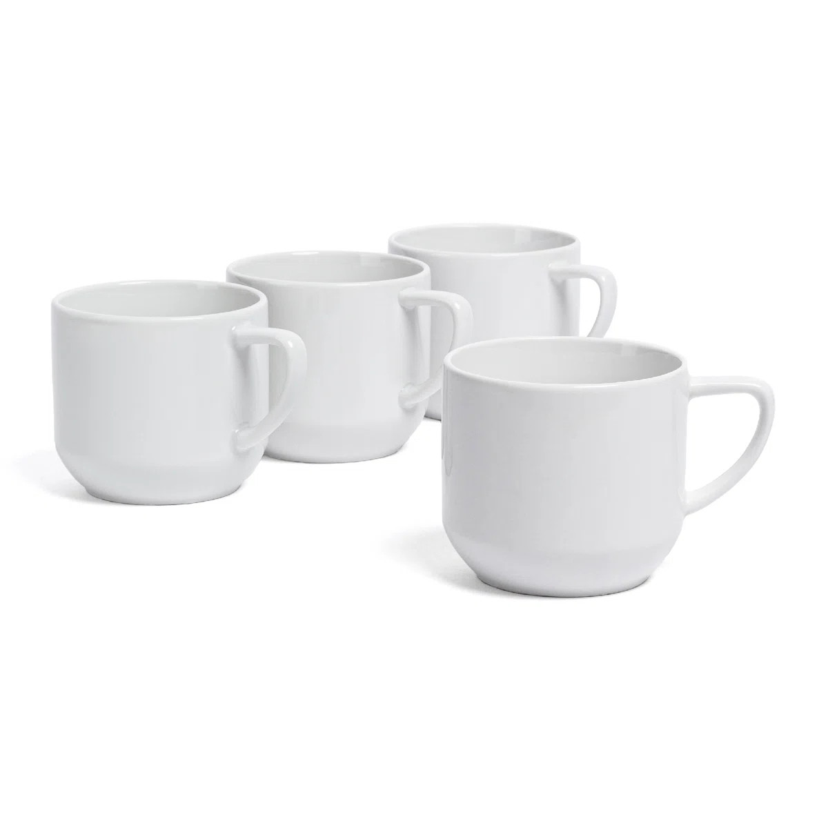 over&back Coupe Glossy White Hand-Finished Porcelain Mugs & Reviews | Wayfair | Wayfair North America