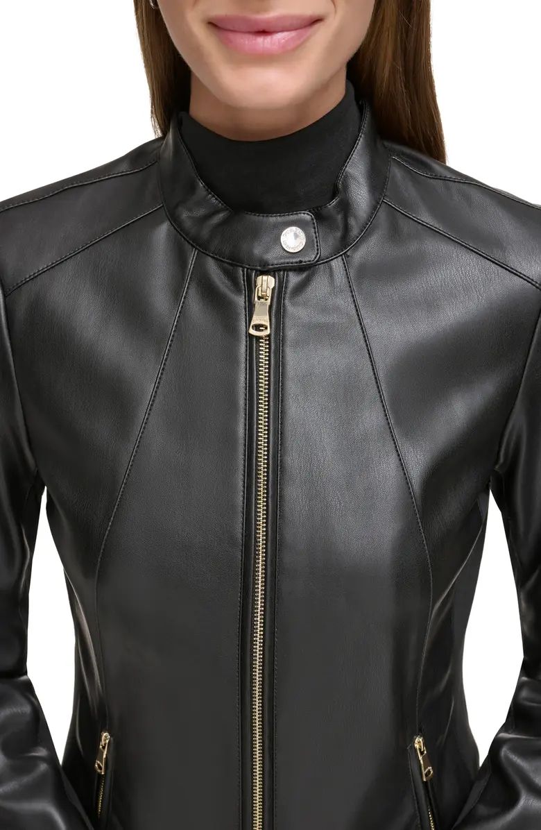 Calvin Klein Faux Leather Moto Jacket | Nordstromrack | Nordstrom Rack