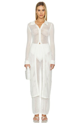 L'Academie by Marianna Oakley Duster Cardigan in Ivory from Revolve.com | Revolve Clothing (Global)