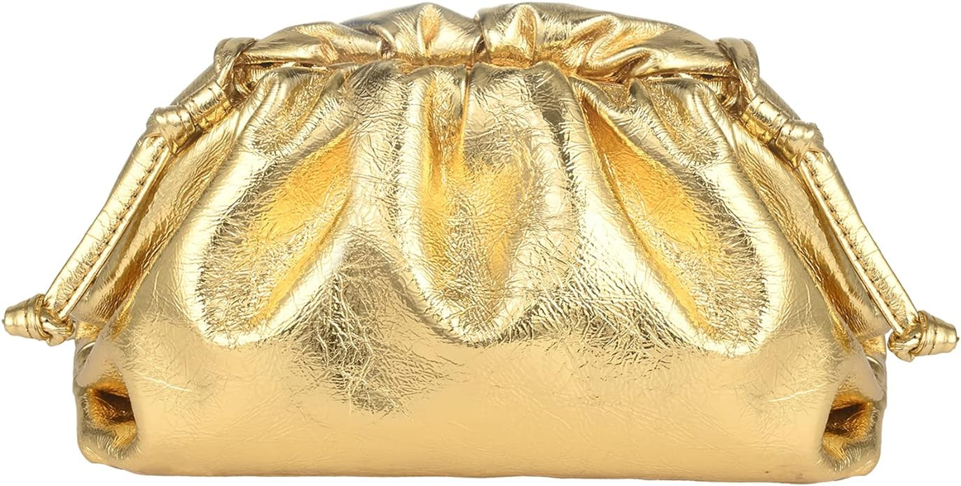 Bisadon Women's Dumpling Crossbody Bag Ruched Cloud Purse Evening Bag Sparkly Handbag Fashion Wal... | Amazon (US)