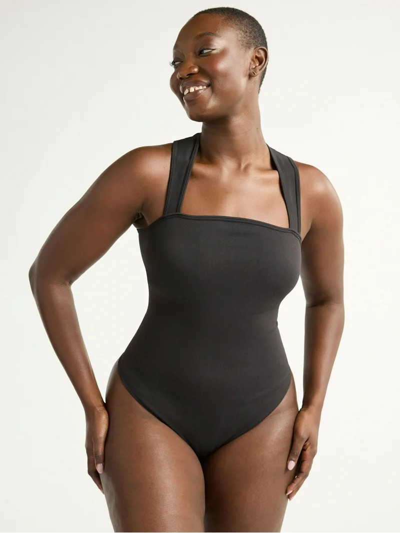 Joyspun Women's Slimming Seamless Sleeveless Bodysuit, Sizes S-3X | Walmart (US)