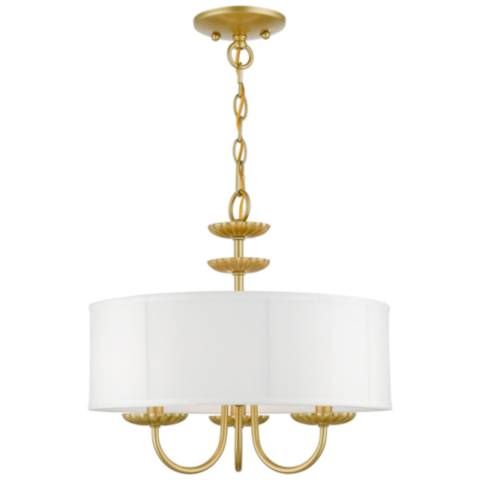 3 Light Soft Gold Pendant Chandelier - #719J2 | Lamps Plus | Lamps Plus