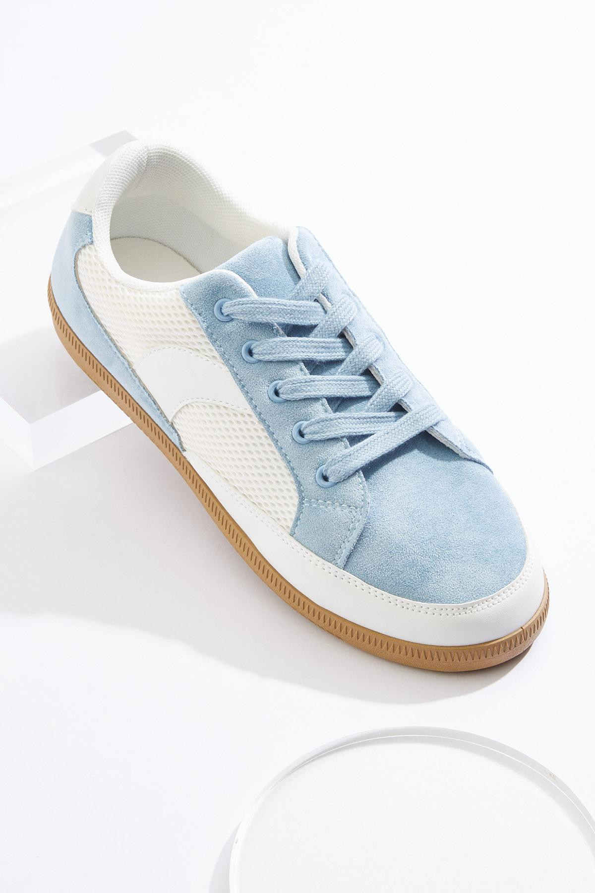 Mesh Panel Faux Suede Sneakers | Cato Fashions