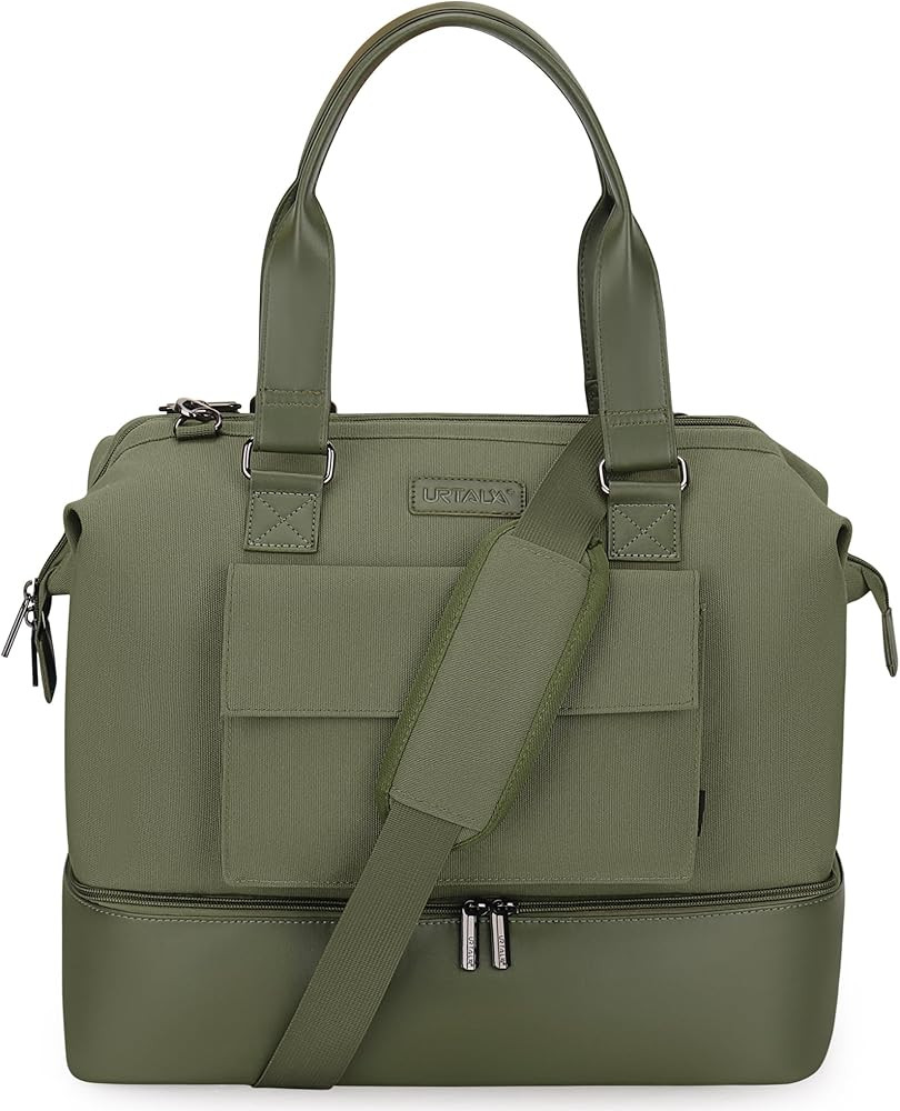 Weekender Bags for Women Men Travel Duffle Bag with Shoes Compartment Carry On Duffel Bag Overnight Bag Gym Bag Hospital Bag | Amazon (US)