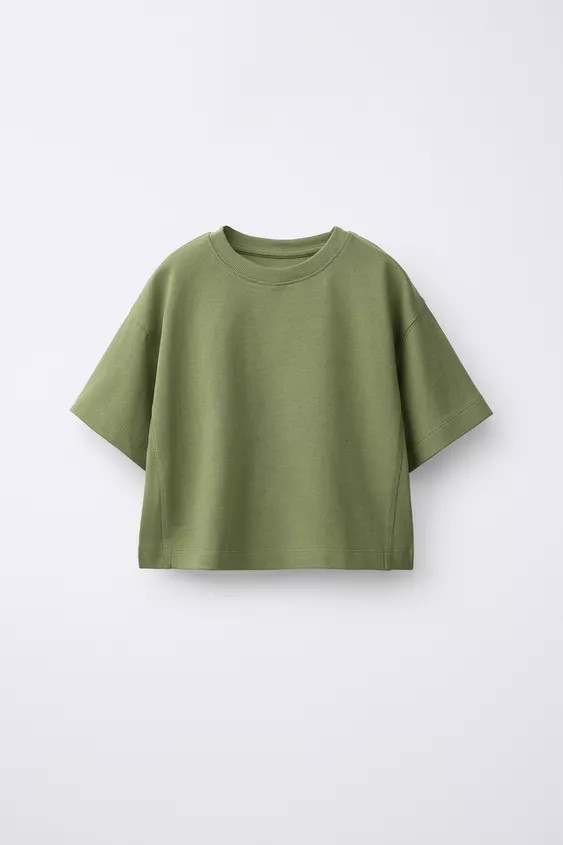PLAIN HEAVY JERSEY T-SHIRT | Zara UK