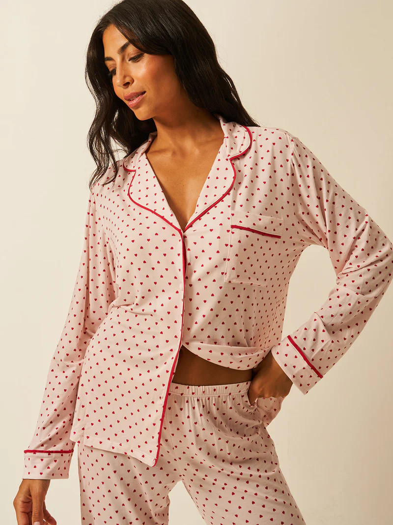 Long Pajama Set - Ethereal Wildflowers | Sustainable TENCEL™ | Stripe and Stare