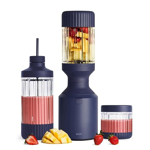 Beast Mega 1200 Plus Countertop Blender, XL Vessel, Navy, 1200W | Amazon (US)