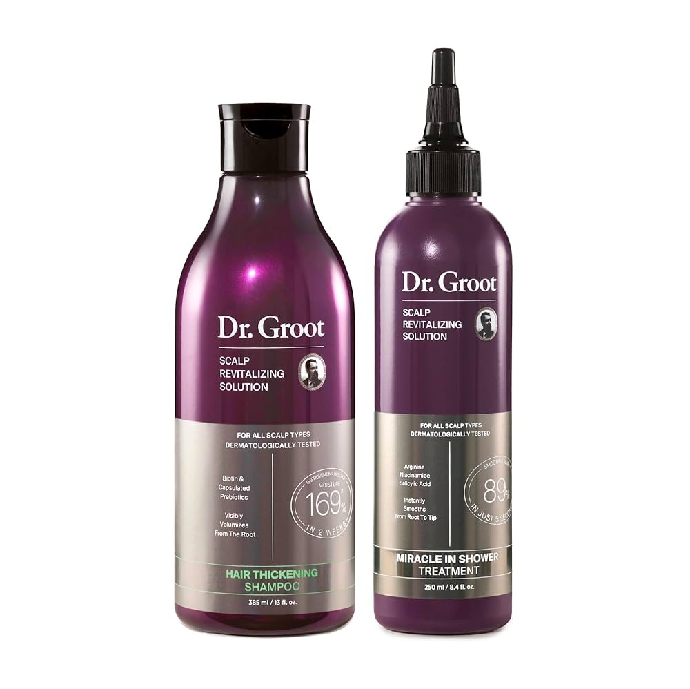 Dr. Groot Scalp Revitalizing Solution Regrowth Bundle for Hair Loss, Korean Hair Care, Hair Thick... | Amazon (US)