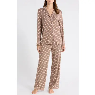 Nordstrom Moonlight Eco Knit Pajamas in Teal Mist at Nordstrom, Size Small | Nordstrom