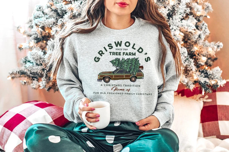 Griswold's Sweatshirt, griswold's tree farm top, Fun Old Fashioned Family Christmas,  Christmas S... | Etsy (US)