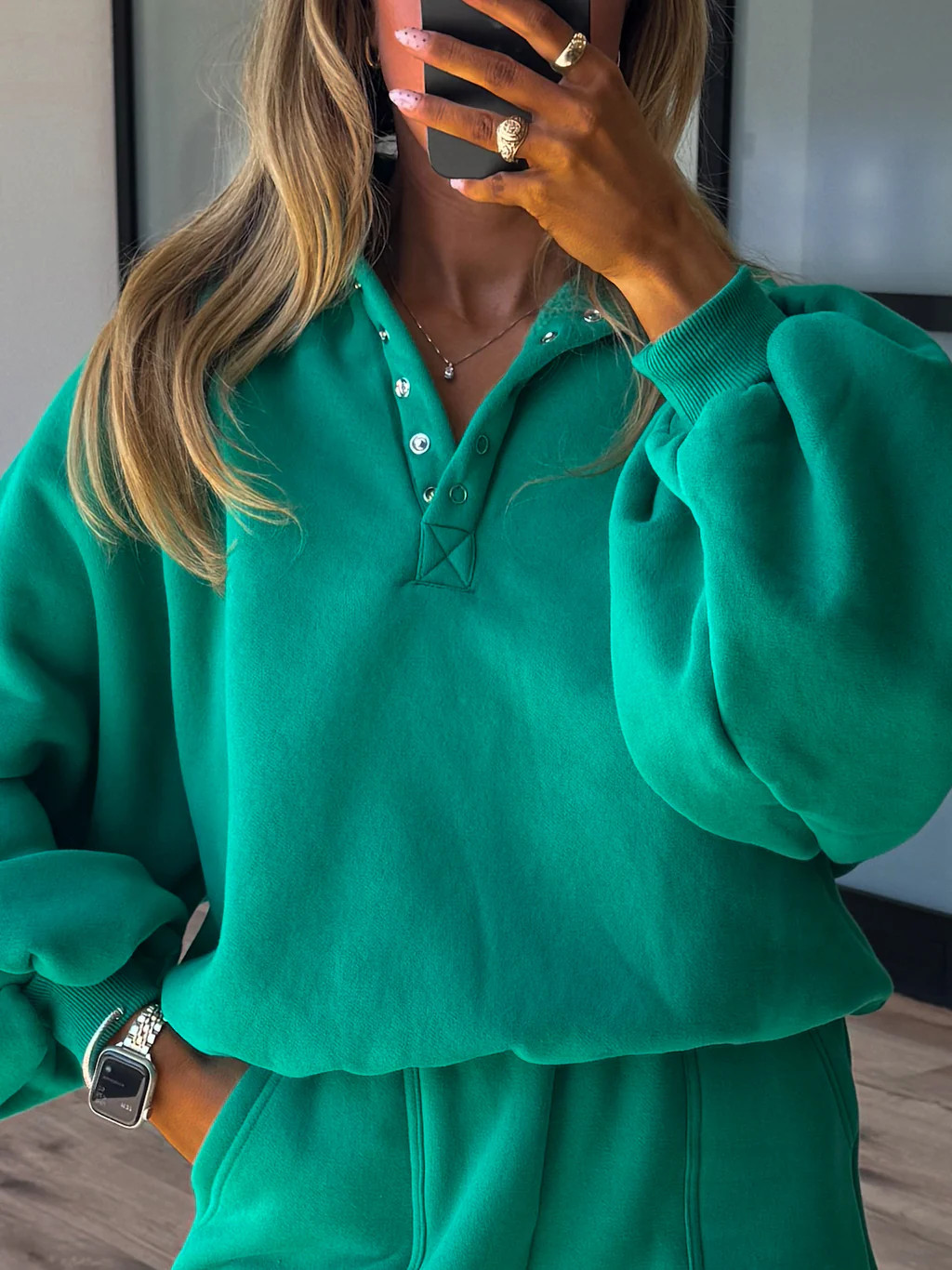 The Vintage Snap Crew | Kelly Green | Shop Talulah