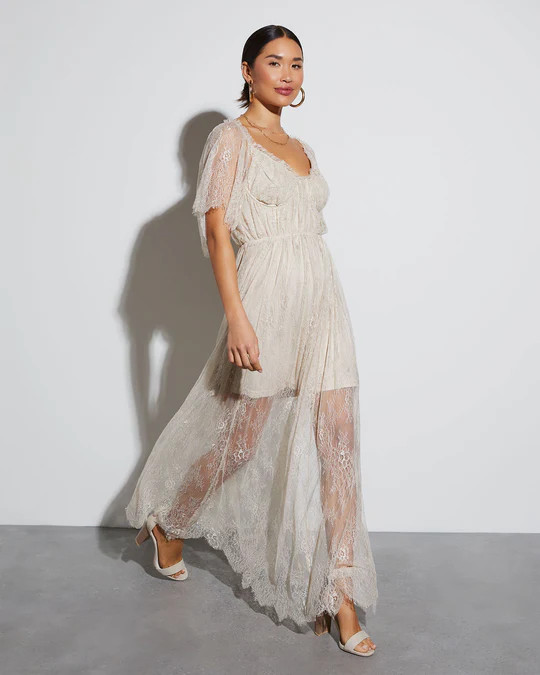 Iconic Entrance Lace Maxi Dress | VICI
