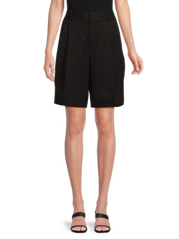 Vince High Rise Pleated Shorts on SALE | Saks OFF 5TH | Saks Fifth Avenue OFF 5TH