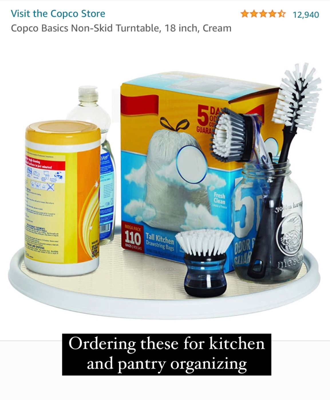 Ordering a few of these for our corner cabinet in our kitchen and a few for the pantry project 

Under $20 (in the cream color) 


Pantry | kitchen | organizer | kitchen organization | aesthetic pantry | pantry organization | lazy Susan 

#LTKfamily #LTKhome #LTKunder50