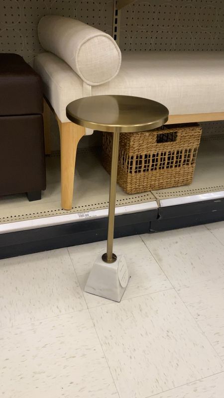 Drink table to update your living room, foyer, entryway or den. Gold and marble accent table  

#LTKVideo #LTKstyletip #LTKhome