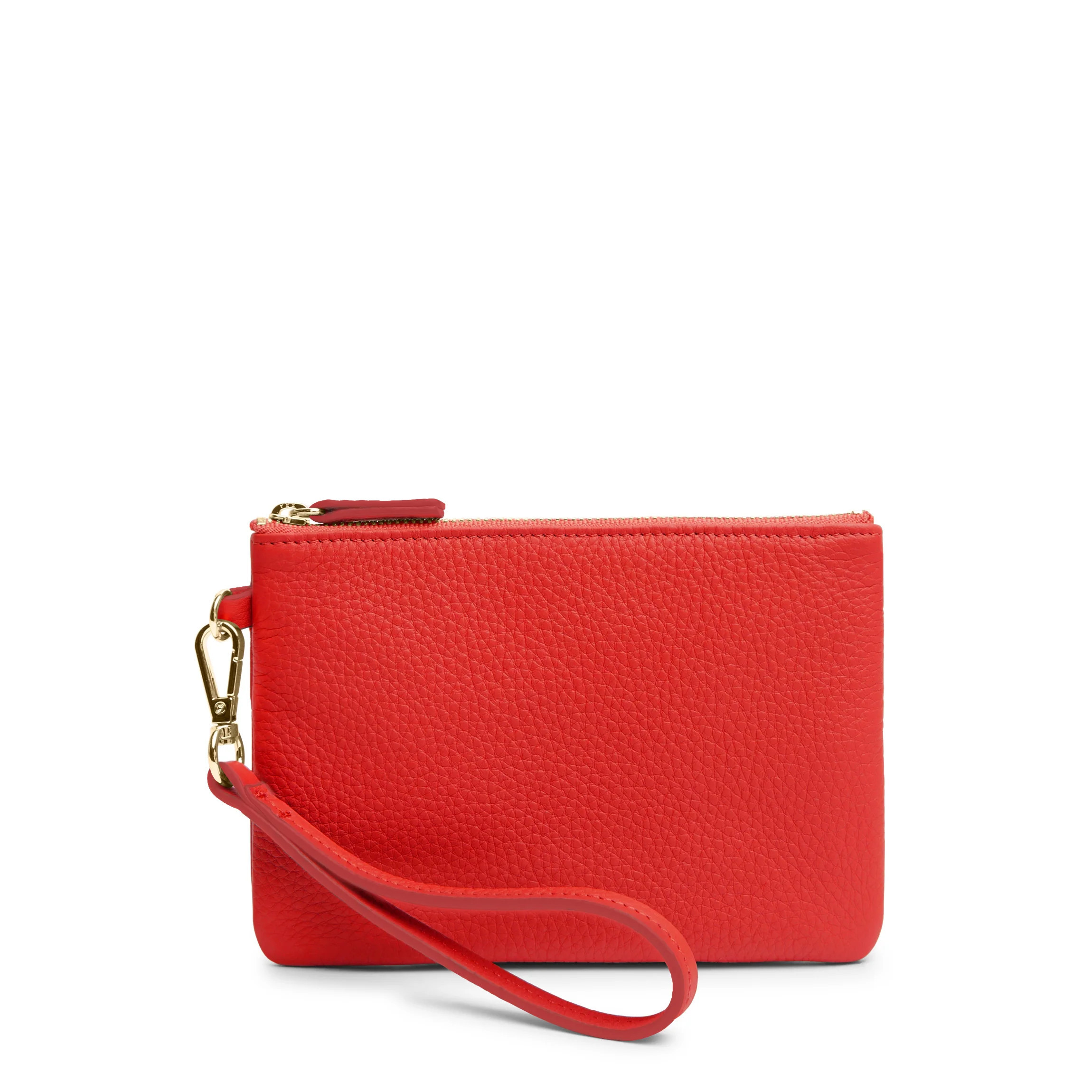 Small Wristlet Pouch Buoy Red | Leatherology