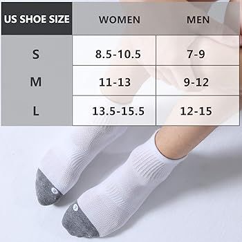 FITRELL 6 Pack Men's Athletic Ankle Socks Cushioned Sports Running Socks 7-9/9-12/12-15 | Amazon (US)