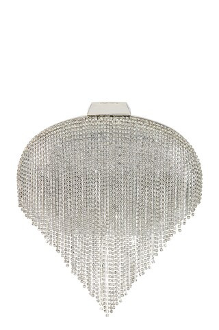 olga berg Bria Crystal Fringed Bag in Silver from Revolve.com | Revolve Clothing (Global)