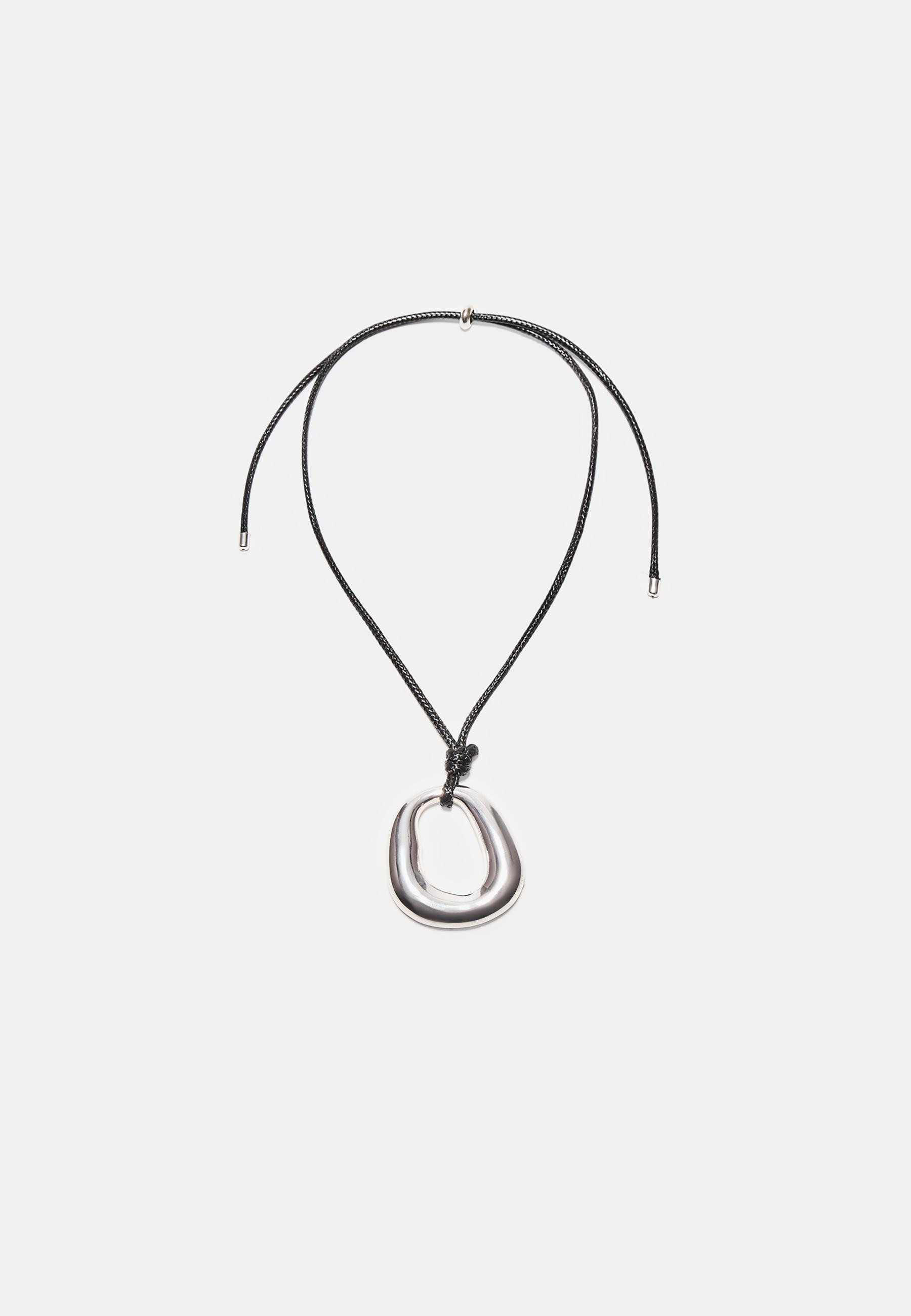 Cord necklace with charm - Women's Latest trends | Stradivarius United Kingdom | Stradivarius (UK)