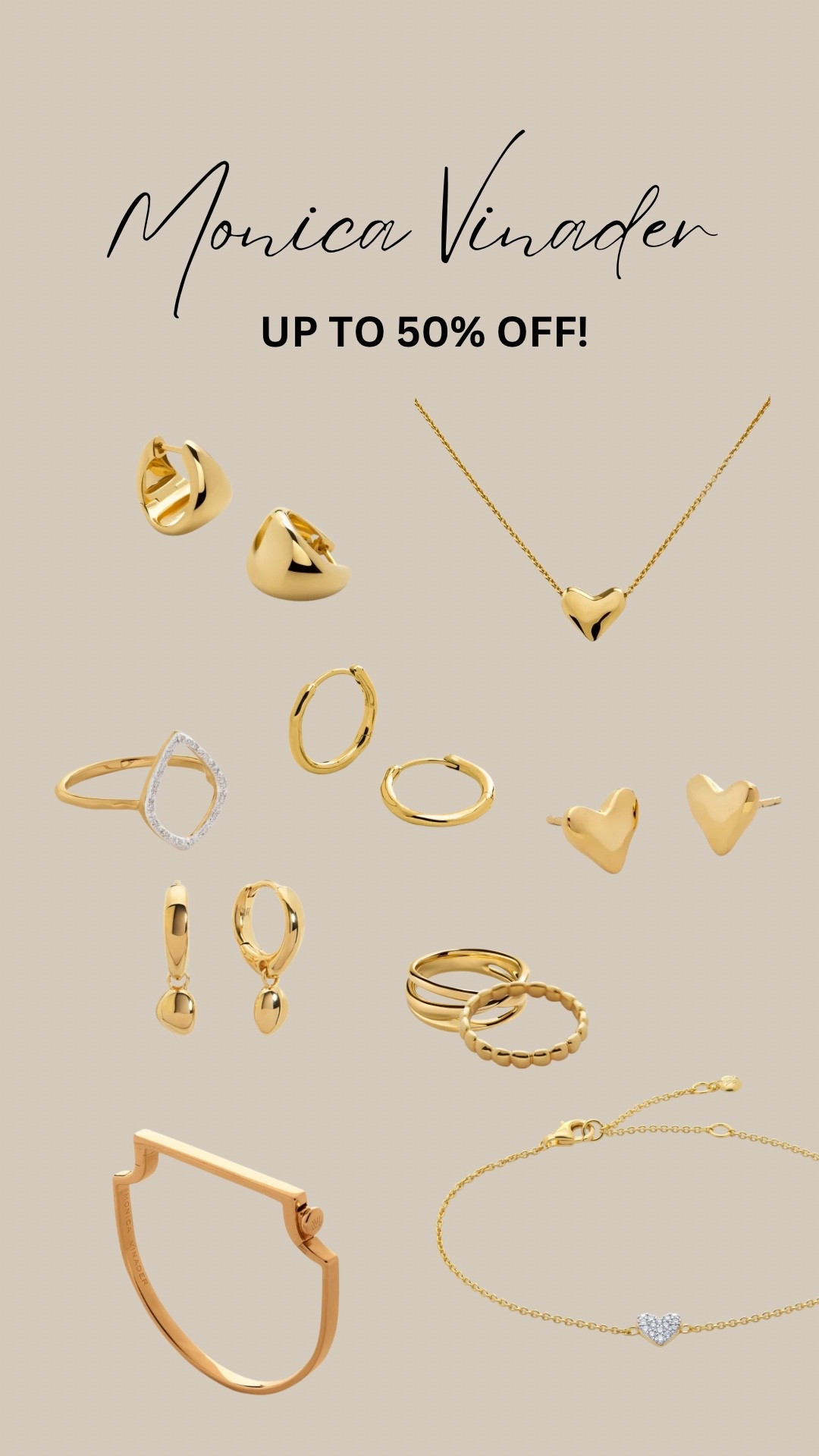 MONICA VINADER Sale now on girls!!! Up to 50% off!! 

#LTKsale #LTKgiftguide