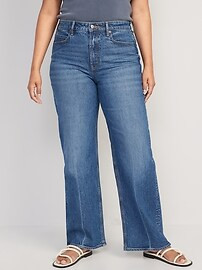 Extra High-Waisted Sky-Hi Wide-Leg Jeans for Women | Old Navy (US)