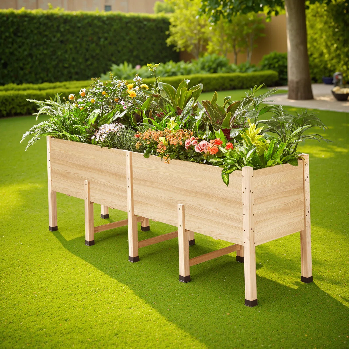 Yadid Elevated Wooden Raised Garden Bed with Legs â€“ Deep Planter Box for Deep-Rooted Plant... | Wayfair North America