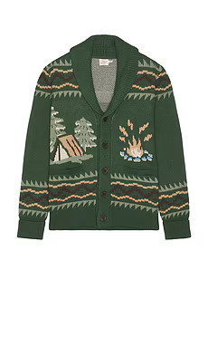 Faherty Camp Cardigan in Forest Lake from Revolve.com | Revolve Clothing (Global)