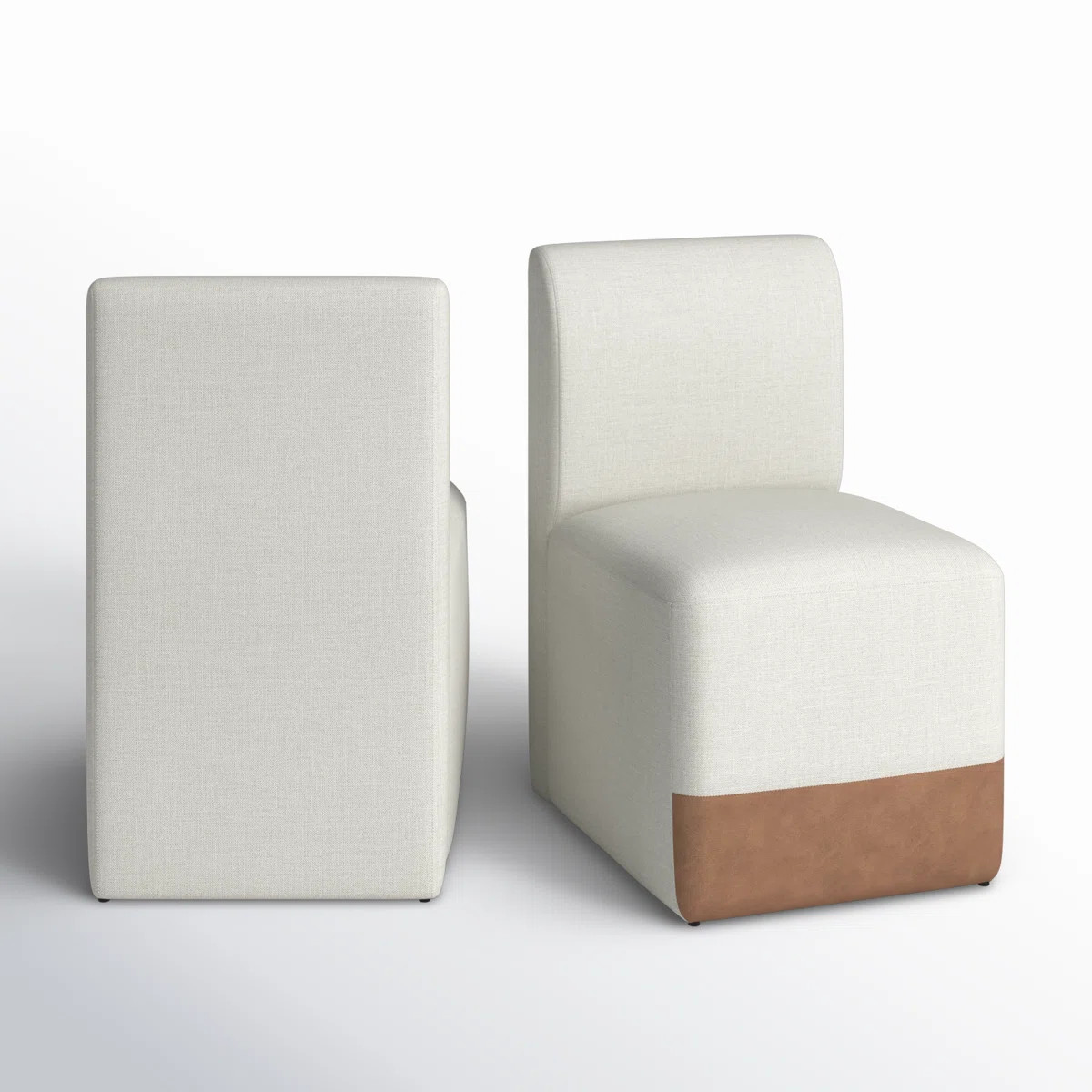 Bralan Polyester Blend Upholstered Side Dining Chair with Casters (Set of 2) | Wayfair North America