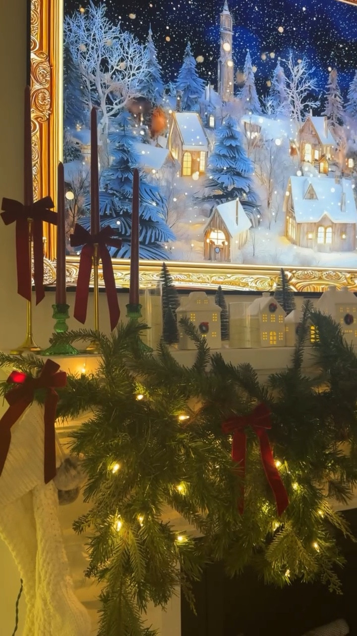 Holiday mantel is complete with this amazing garland! Garland, holiday decor, Christmas decor.

#LTKHoliday #LTKHome #LTKWatchNow