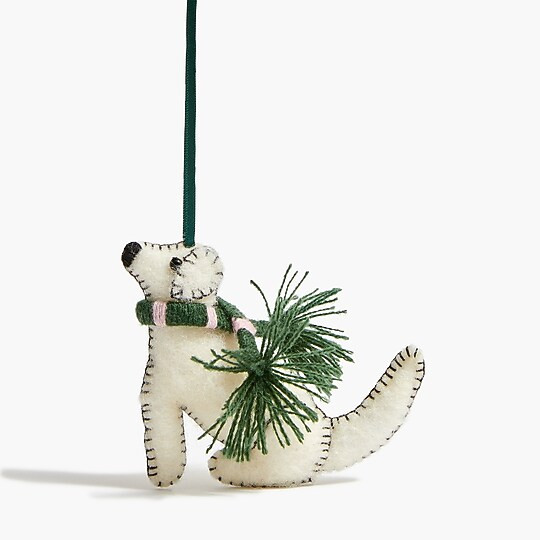 Felt dog holiday ornament | J.Crew Factory