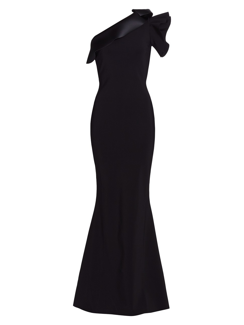 Kika Ra Ruffled One-Shoulder Trumpet Gown | Saks Fifth Avenue