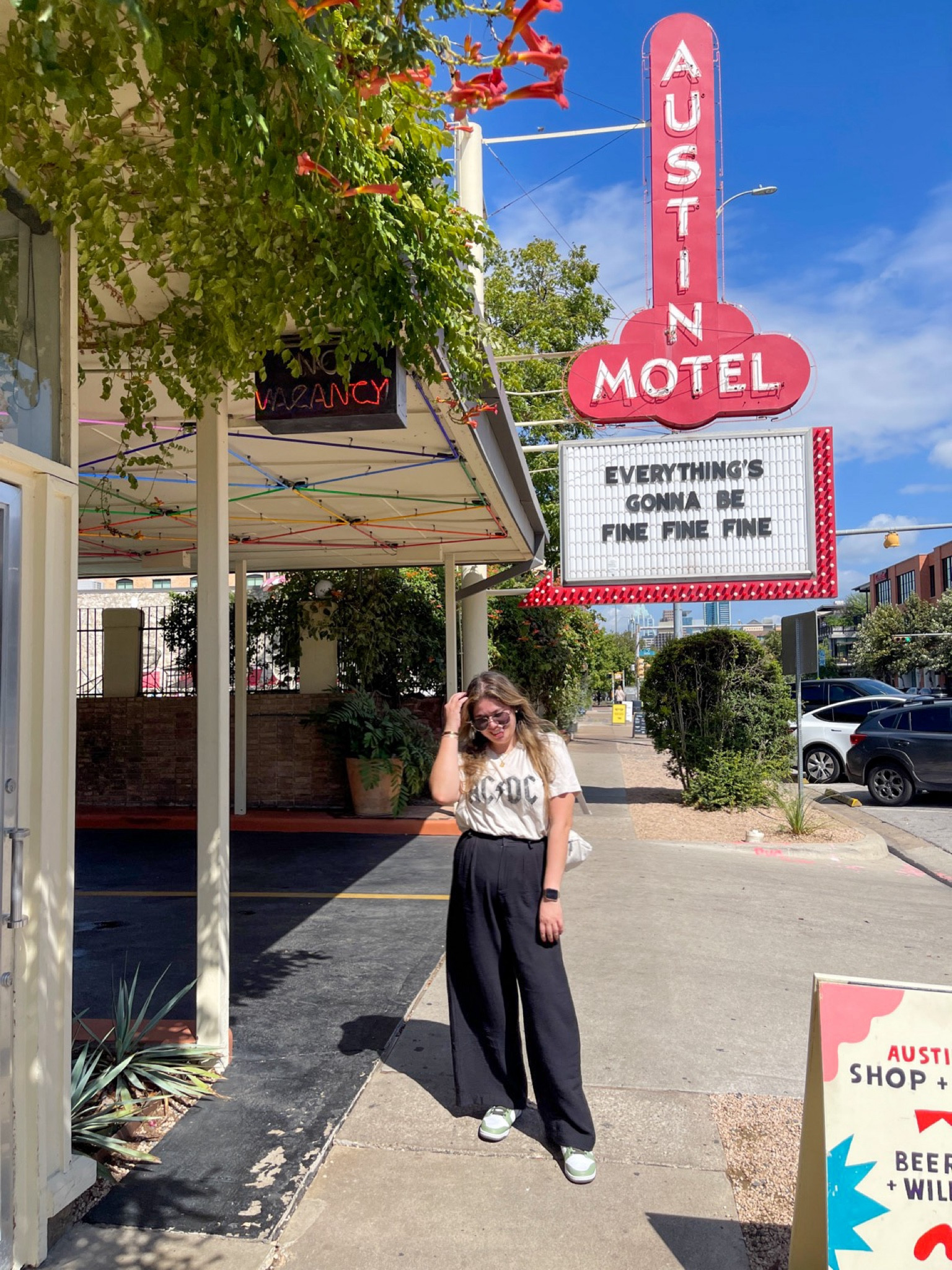 When you do a pickup at their South Congress location but forgot it was ACL Friday 😂😅 

It was not nearly as crazy as I expected! And we got some cute little pictures since we usually don’t go to SoCo. 

This was also my travel outfit and it was so comfy but put together! 🫶🏼

#LTKSeasonal