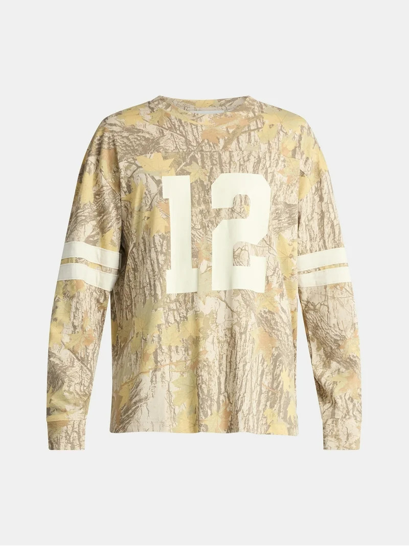 No Boundaries Men's & Big Men's Long Sleeves Varsity Tee ,Sizes XS-5XL | Walmart (US)