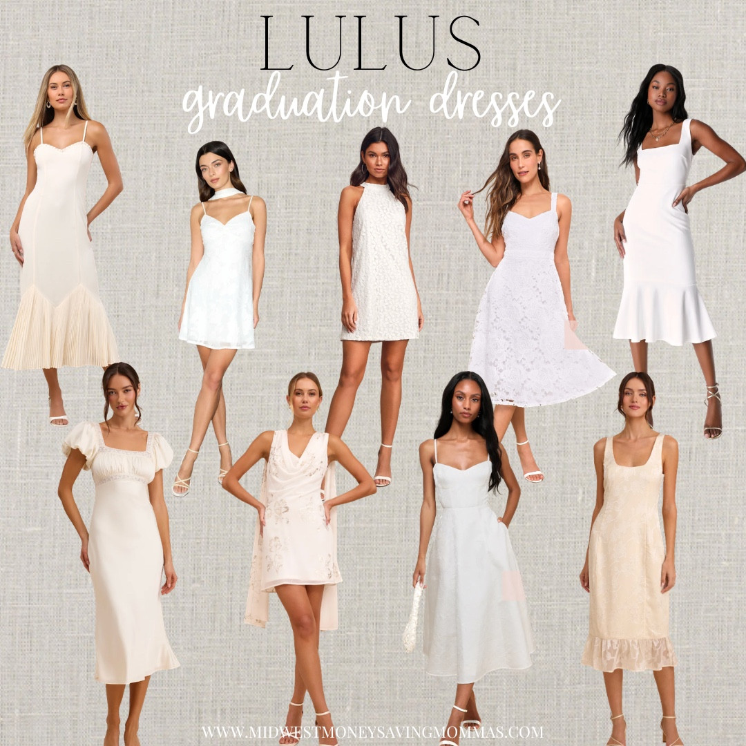 White graduation dresses 

Lulus dresses  bridal dresses  grad dresses 

#LTKSeasonal #LTKootd #LTKgrwm