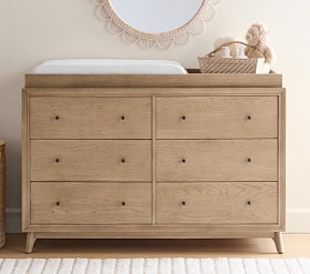 Sloan 6-Drawer Dresser &amp; Topper Set (55w x 18d") | Pottery Barn Kids