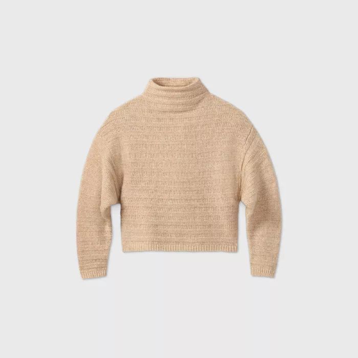 Women's Mock Turtleneck Cozy Rib Pullover Sweater - Prologue™ | Target