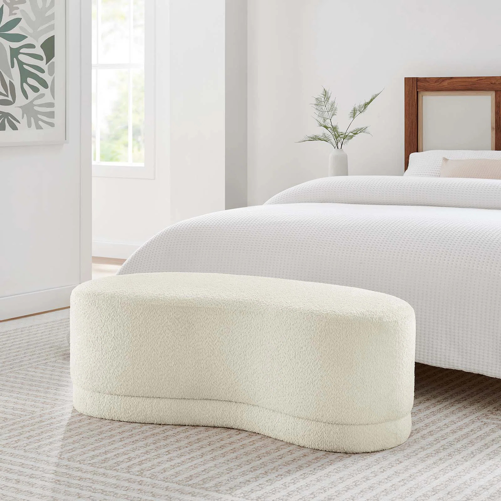 Modway Nimbus 48" Upholstered Ottoman Bench | Wayfair North America