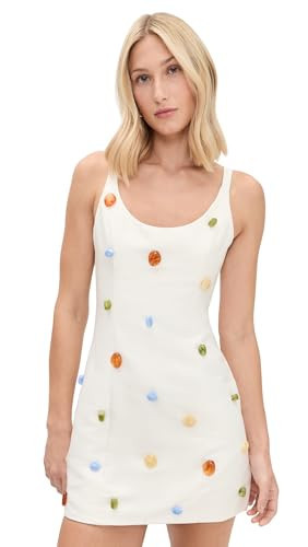 The Wolf Gang Women's Romy Mini Dress, Ivory, XL | Amazon (US)