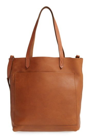 Madewell Medium Leather Transport Tote - Brown | Nordstrom