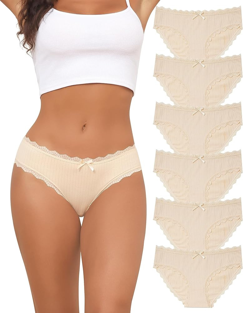 Aijolen Women's Cotton Bikini Underwear Soft Breathable Everyday Panties | Amazon (US)