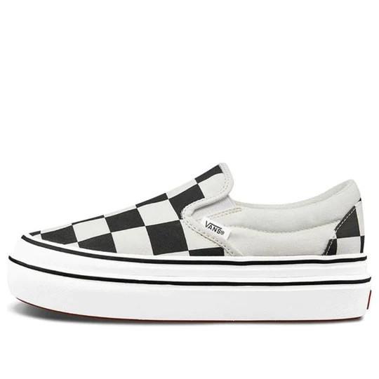 (WMNS) Vans Super ComfyCush Slip-On 'Big Classics Checker' VN0A4U1FXT4 | KICKS CREW